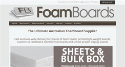 Desktop Screenshot of foamboards.com.au